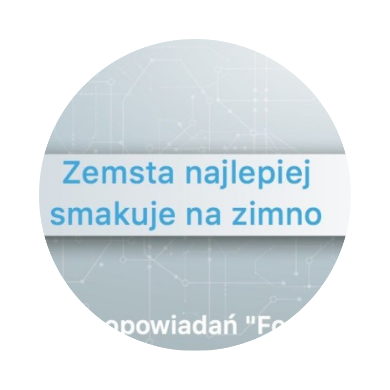 Zemsta najlepiej smakuje na zimno Zemsta najlepiej smakuje na zimno
